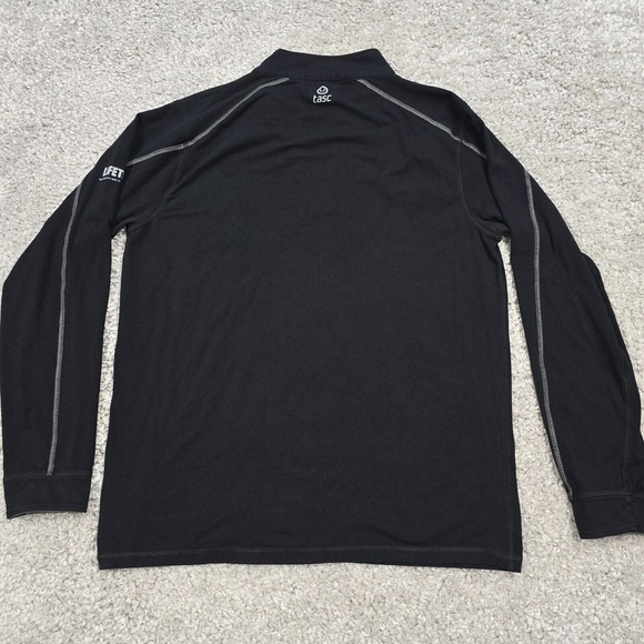 Tasc Shirt Mens Large Black 1/4 Zip Long Sleeve Performance Bamboo Base Layer‎ - Picture 7 of 11